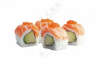 寿司三文鱼食物摄影图免抠