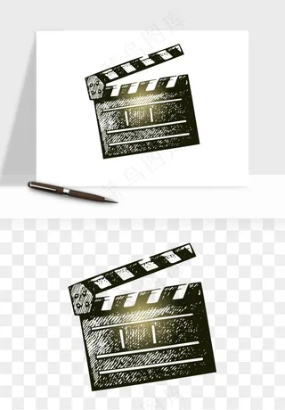 电影黑胶胶片元素png免抠