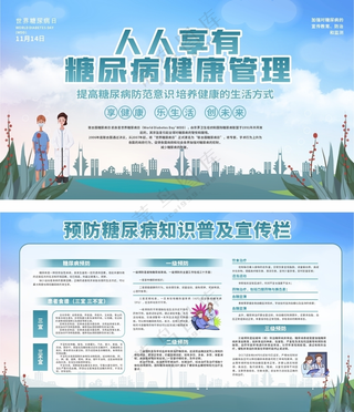 医院宣传栏保健院设计海报