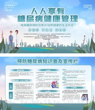 医院宣传栏保健院设计海报