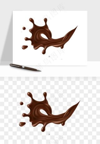 飞溅的牛奶牛奶杯元素png免抠