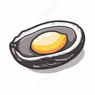 海洋海虹贝壳卡通插画免抠