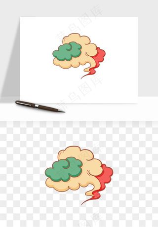 国潮敦煌云纹祥云云彩png免抠