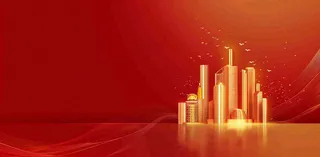 地产楼盘城市剪影背景