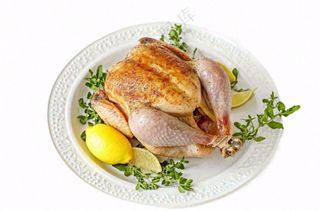 烤鸡食物免抠