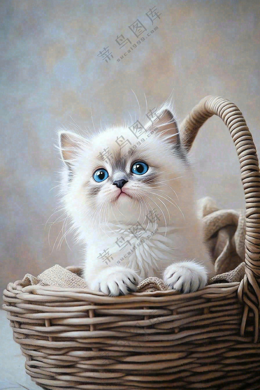 萌宠宠物猫咪动物可爱摄影图