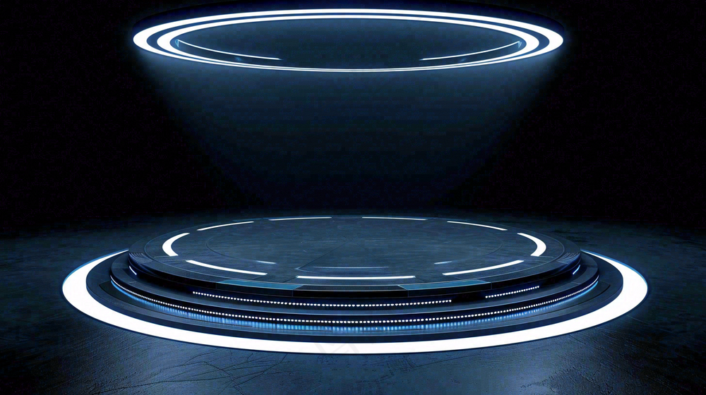 数码科技线光几何背景