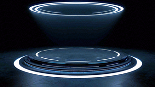 数码科技线光几何背景