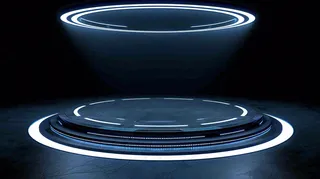 数码科技线光几何背景