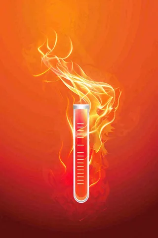 高温预警炎热背景