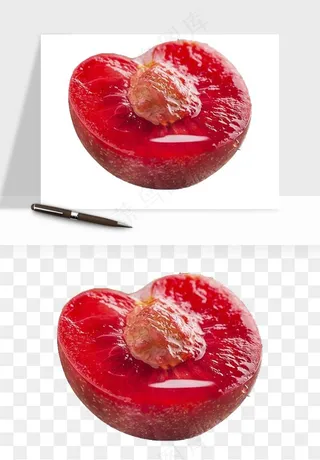 桃子油桃黄桃水果png免抠