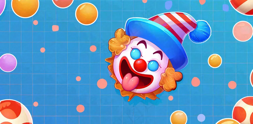 卡通插画马戏团小丑搞怪娱乐快乐表演愚人节插画背景