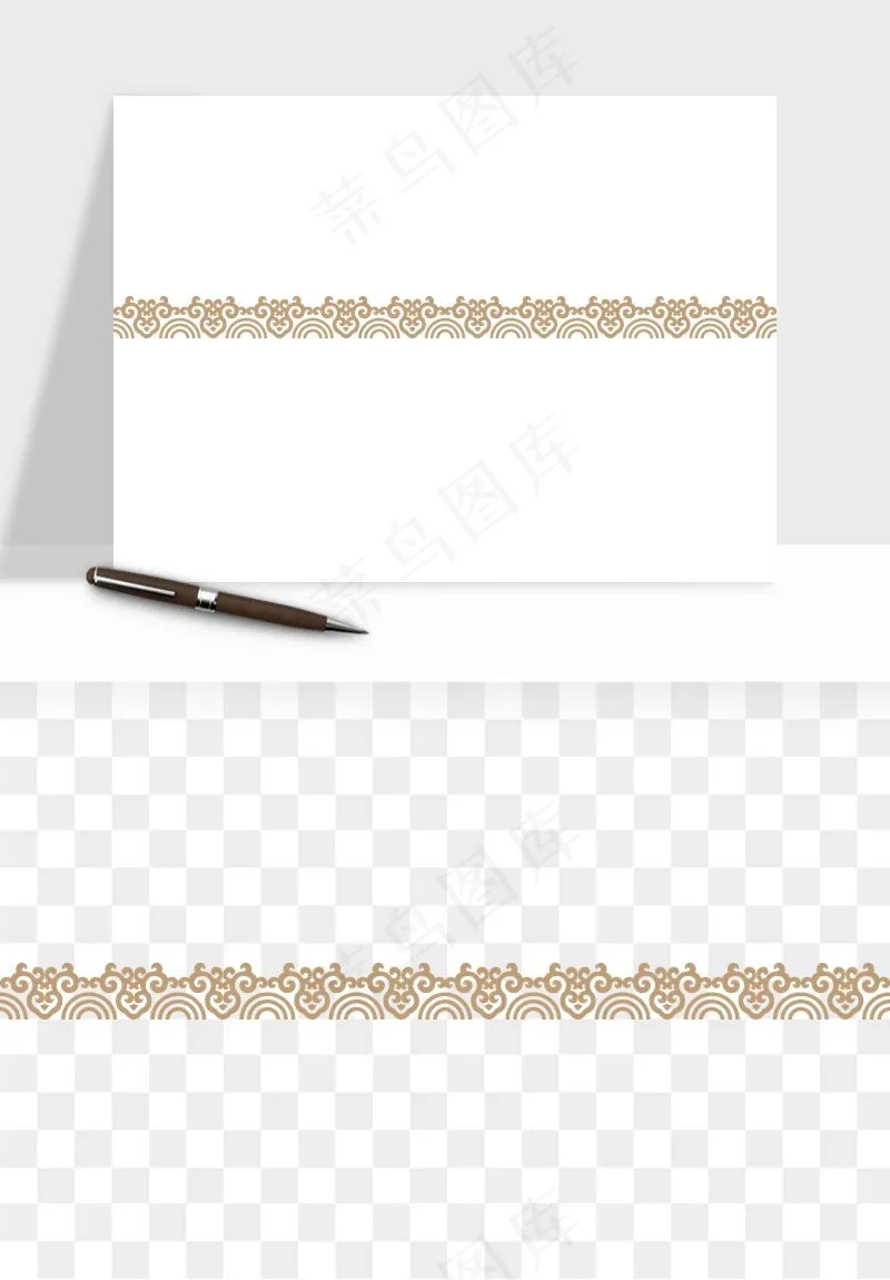 中式边框图案矢量png免抠