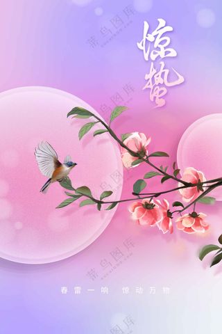 惊蛰节气传统活动海报