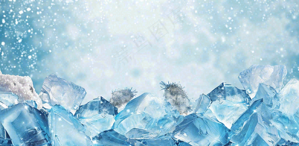 冰冻预警暴雪预警通知公告背景