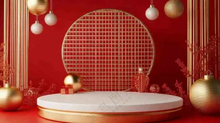 年货节促销电商背景