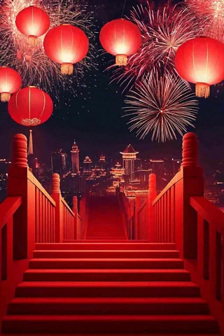 年货节促销电商背景