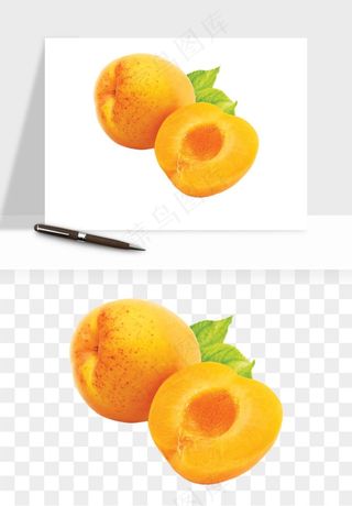 桃子油桃黄桃水果png免抠