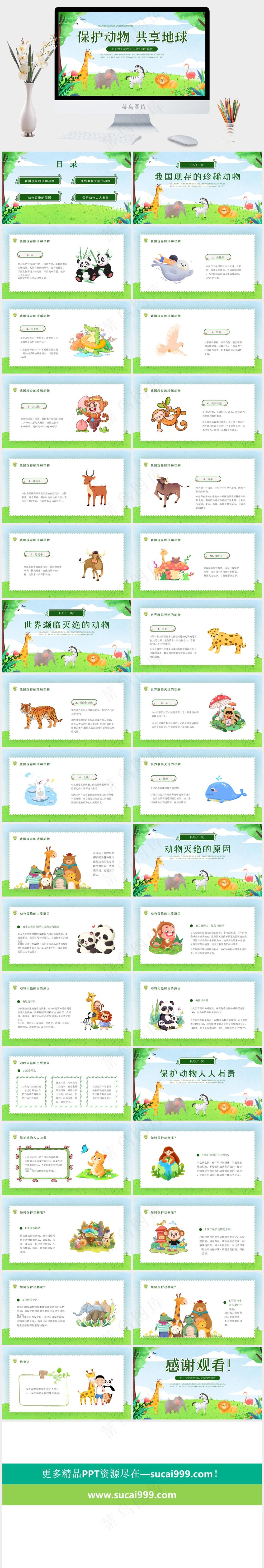 保护野生动物生态环境保护PPT