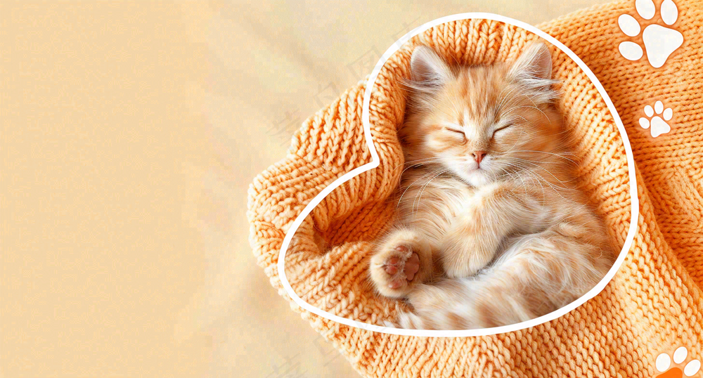 宠物常识宠物攻略猫狗卡通插画背景
