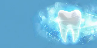 牙医牙科牙齿清洁美白插画背景