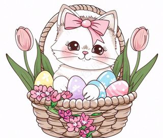 小猫猫咪宠物动物卡通插画免抠