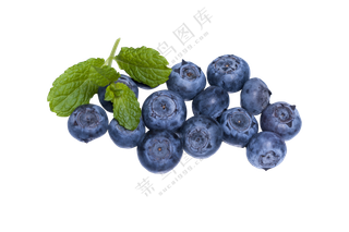 蓝莓清新美味蓝色免扣素材