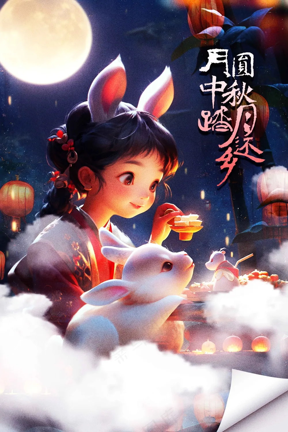 中秋节节日传统活动海报