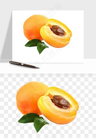桃子油桃黄桃水果png免抠