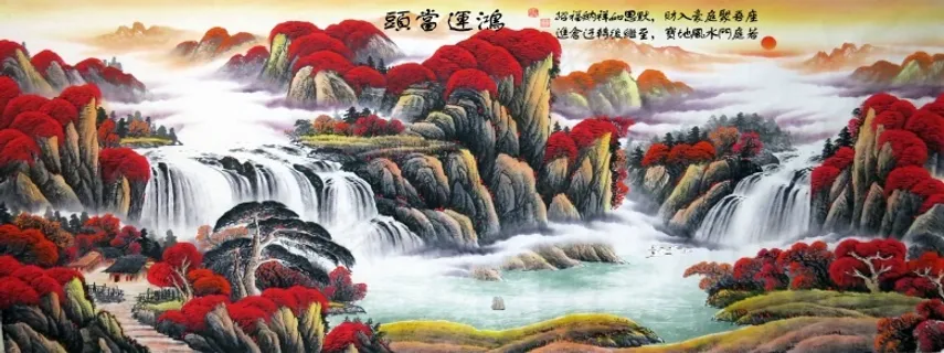 鸿运当头喷绘原图