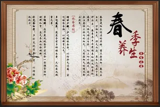 四季养生传统中医广告设计