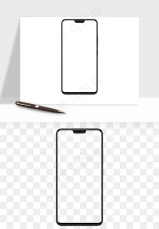手机样机边框元素png免抠
