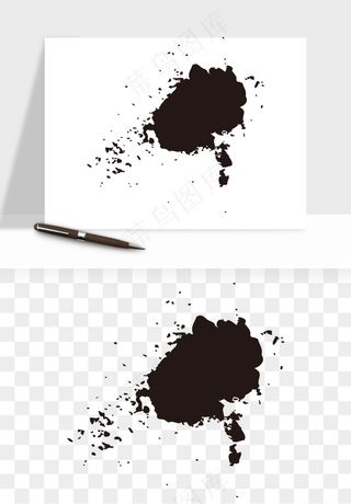 墨迹水墨圆圈圆环边框