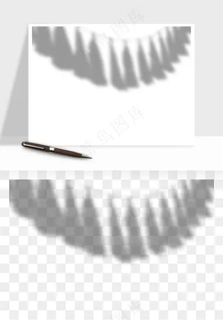 阴影植物窗户投影免抠元素