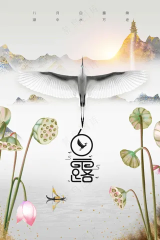 白露节气传统活动海报