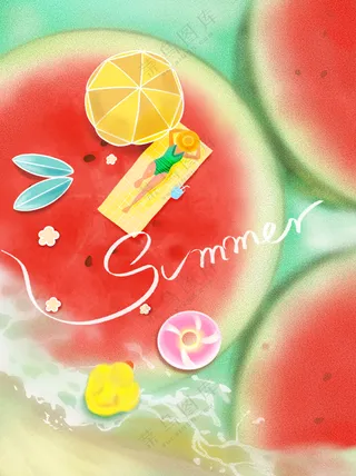 清凉一夏西瓜岛屿