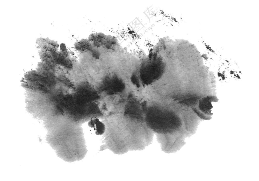 抽象水墨创意装饰元素免抠图片素材