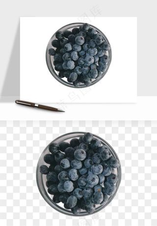 蓝莓水果png免抠