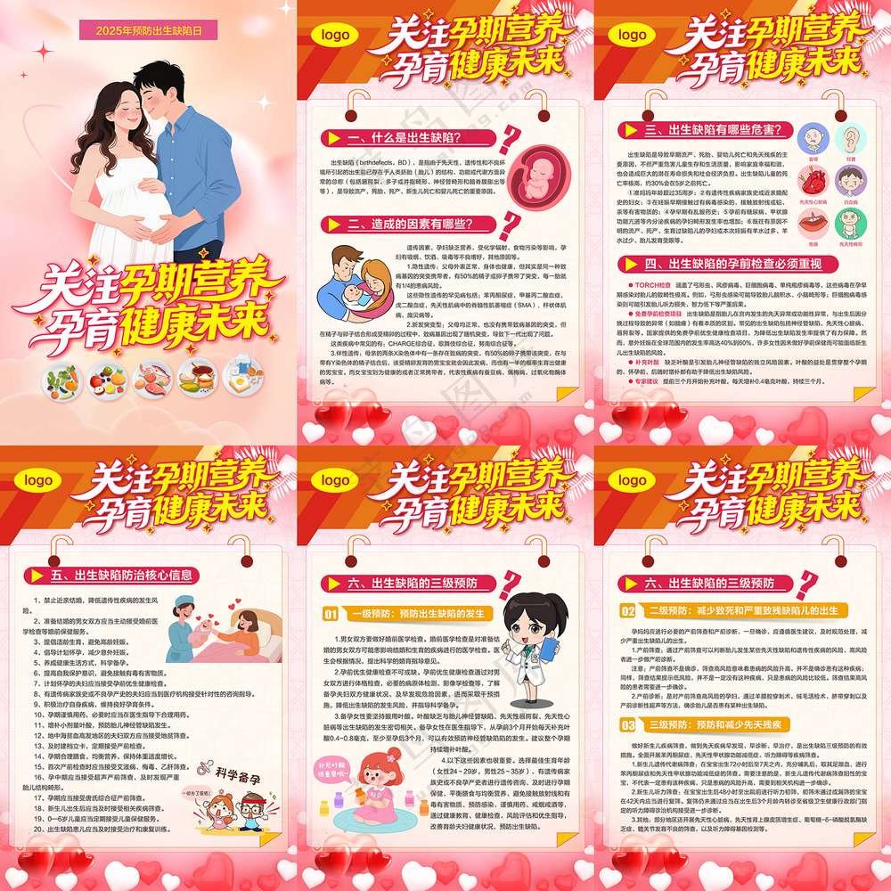 2025年预防出生缺陷日海报