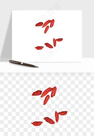 枸杞养生中药png免抠