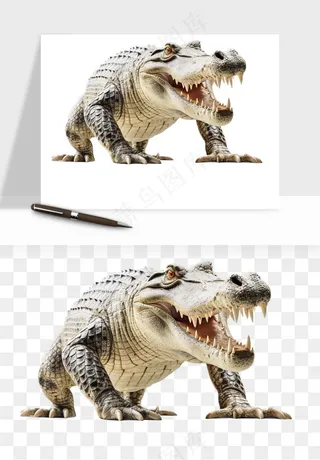 鳄鱼动物png免抠