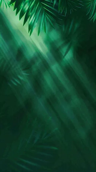 美妆护肤3d展台清新背景