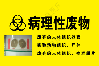 病理性医疗废弃物标识牌