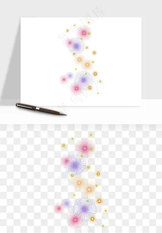 卡通烟花烟火礼花png免抠