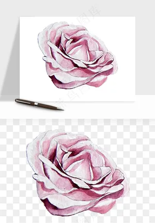 水彩复古花卉png免抠