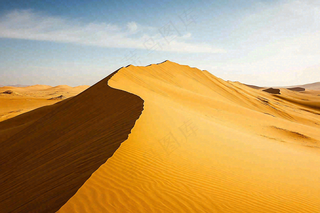 炎热干燥沙漠沙丘敦煌大漠风光自然风景摄影图