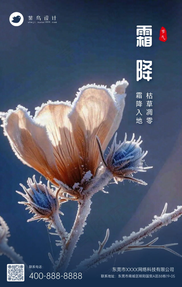 立冬手机海报