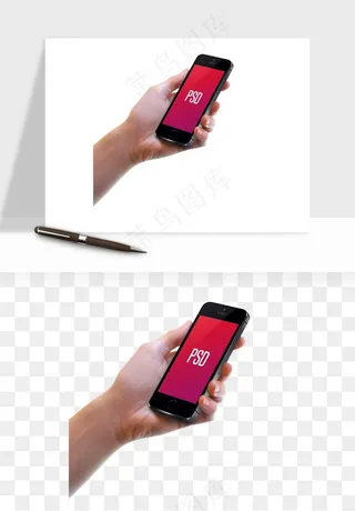 手拿手机素材png免抠