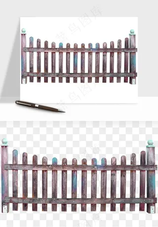 手绘围栏护栏栅栏png免抠