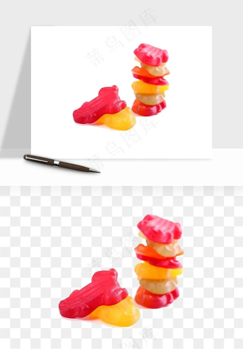 糖果糖豆彩虹糖png免抠